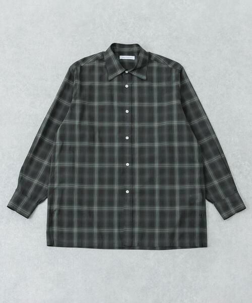 URBAN RESEARCH(アーバンリサーチ)の「SHEER CH SQUARE CUT SHIRTS(シャツ/ブラウス・メンズ・グリーン/アイボリー/ブラック・LARGE/MEDIUM)」の16枚目の写真
