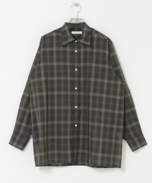 URBAN RESEARCH(アーバンリサーチ)の「SHEER CH SQUARE CUT SHIRTS(シャツ/ブラウス・メンズ・グリーン/アイボリー/ブラック・LARGE/MEDIUM)」の17枚目の写真