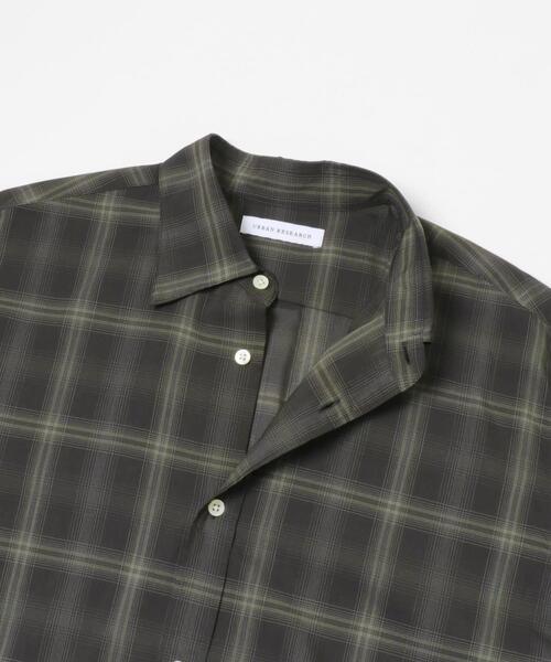 URBAN RESEARCH(アーバンリサーチ)の「SHEER CH SQUARE CUT SHIRTS(シャツ/ブラウス・メンズ・グリーン/アイボリー/ブラック・LARGE/MEDIUM)」の18枚目の写真