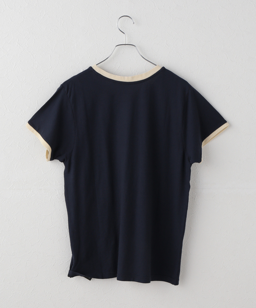 Spick & Span（スピックアンドスパン）の「カレッジトリムTシャツ（Tシャツ/カットソー・レディース・ネイビー/ホワイト・FREE）」の13枚目の写真