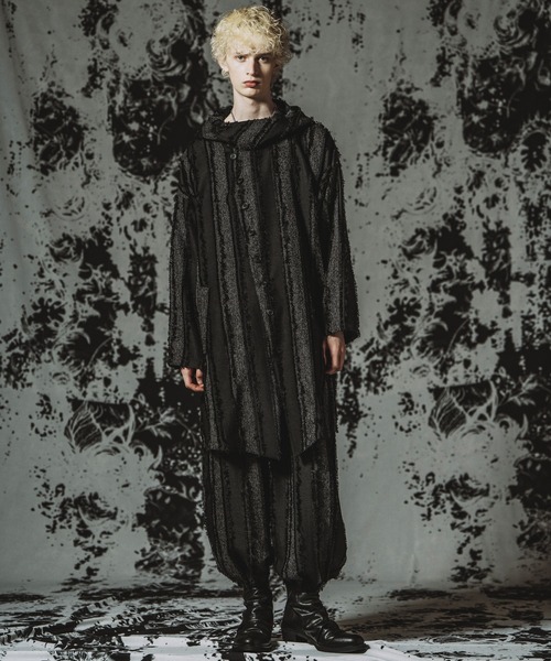 NO ID.（ノーアイディ）の「【NO ID.】Back Slit Hooded Coat / バックスリットフーデッドコート（その他アウター・メンズ・ブラック/アイボリー/その他23・ONE SIZE）」の8枚目の写真