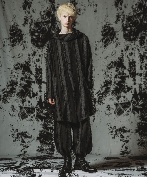 NO ID.（ノーアイディ）の「【NO ID.】Back Slit Hooded Coat / バックスリットフーデッドコート（その他アウター・メンズ・ブラック/アイボリー/その他23・ONE SIZE）」の12枚目の写真