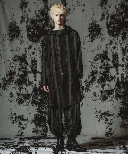 NO ID.（ノーアイディ）の「【NO ID.】Back Slit Hooded Coat / バックスリットフーデッドコート（その他アウター・メンズ・ブラック/アイボリー/その他23・ONE SIZE）」の14枚目の写真