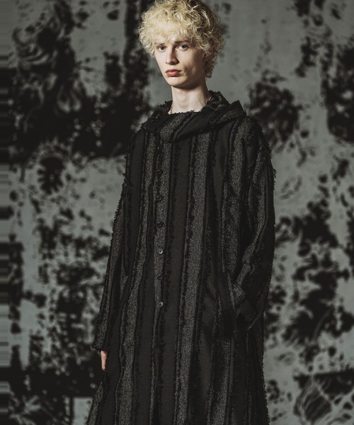 NO ID.（ノーアイディ）の「【NO ID.】Back Slit Hooded Coat / バックスリットフーデッドコート（その他アウター・メンズ・ブラック/アイボリー/その他23・ONE SIZE）」の11枚目の写真
