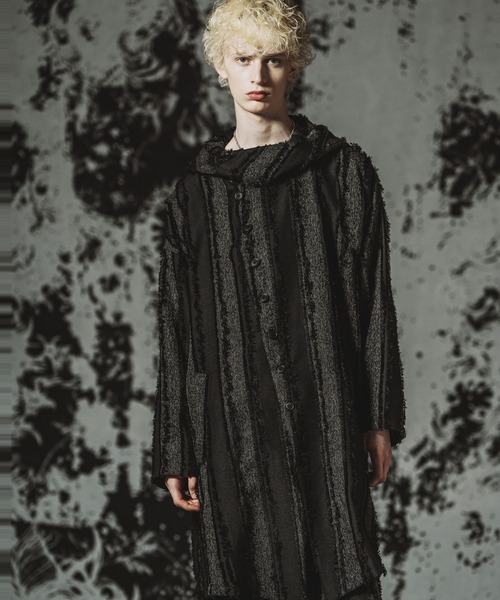 NO ID.（ノーアイディ）の「【NO ID.】Back Slit Hooded Coat / バックスリットフーデッドコート（その他アウター・メンズ・ブラック/アイボリー/その他23・ONE SIZE）」の15枚目の写真