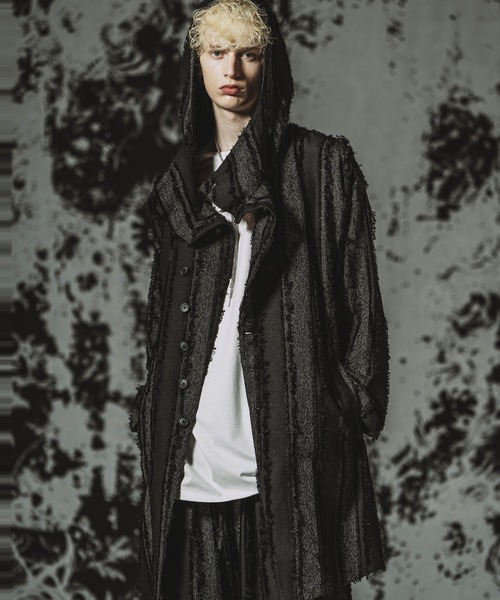 NO ID.（ノーアイディ）の「【NO ID.】Back Slit Hooded Coat / バックスリットフーデッドコート（その他アウター・メンズ・ブラック/アイボリー/その他23・ONE SIZE）」の19枚目の写真