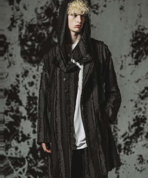 NO ID.（ノーアイディ）の「【NO ID.】Back Slit Hooded Coat / バックスリットフーデッドコート（その他アウター・メンズ・ブラック/アイボリー/その他23・ONE SIZE）」の20枚目の写真