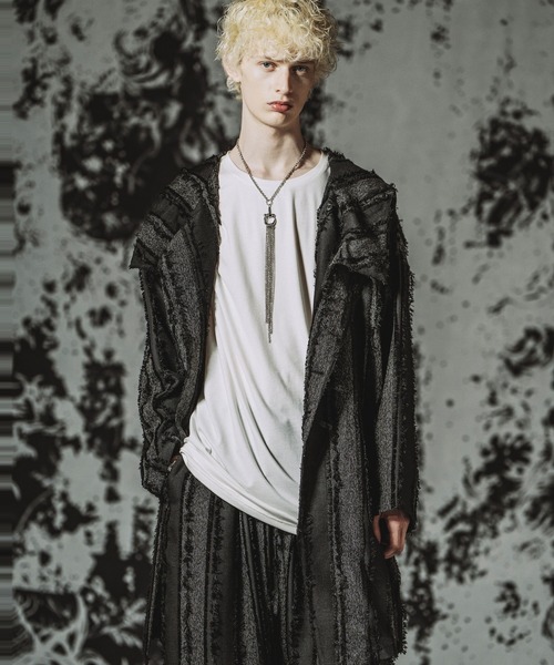 NO ID.（ノーアイディ）の「【NO ID.】Back Slit Hooded Coat / バックスリットフーデッドコート（その他アウター・メンズ・ブラック/アイボリー/その他23・ONE SIZE）」の21枚目の写真