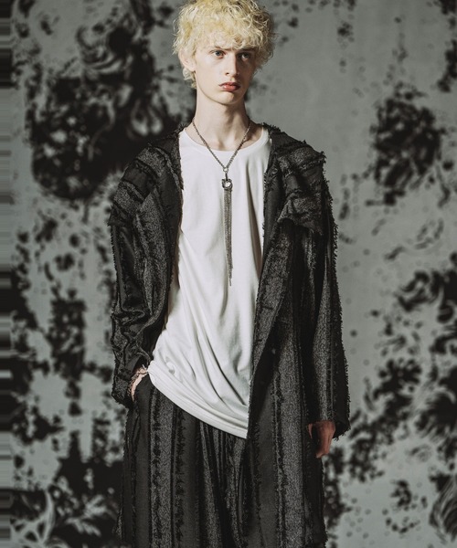 NO ID.（ノーアイディ）の「【NO ID.】Back Slit Hooded Coat / バックスリットフーデッドコート（その他アウター・メンズ・ブラック/アイボリー/その他23・ONE SIZE）」の22枚目の写真
