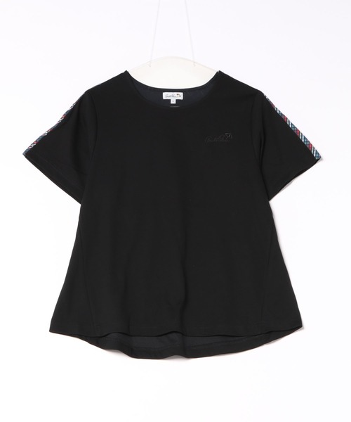 Arnold Palmer（アーノルドパーマー）の「パーマーチェック テープアクセント Aライン Tシャツ（Tシャツ/カットソー・レディース・ホワイト/ブラック/スモークピンク・L/M/S）」の15枚目の写真