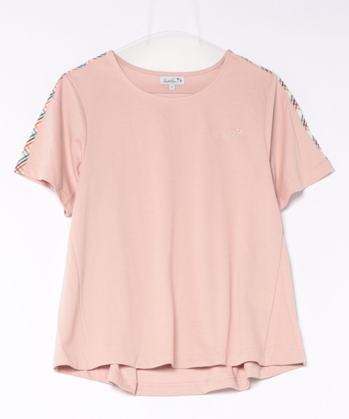 Arnold Palmer（アーノルドパーマー）の「パーマーチェック テープアクセント Aライン Tシャツ（Tシャツ/カットソー・レディース・ホワイト/ブラック/スモークピンク・L/M/S）」の16枚目の写真