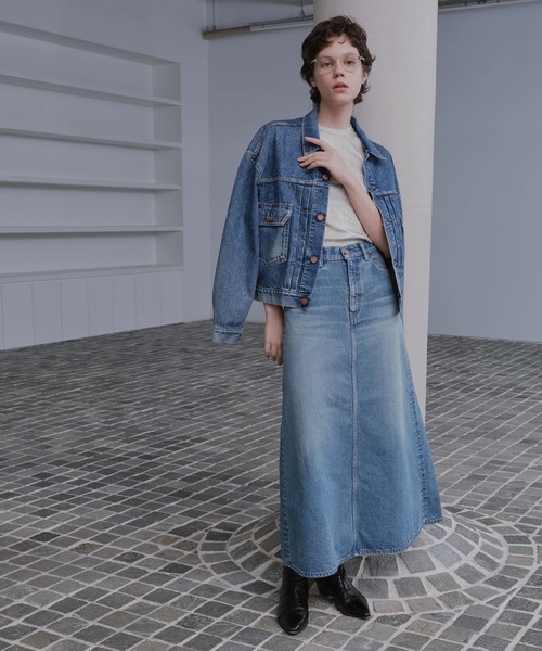 AUTHEN(オーセン)の「【AUTHEN】オーセン/ DENIM MAXI SKIRT(レディース)(スカート・レディース・インディゴブルー・27inch/25inch/23inch)」の3枚目の写真