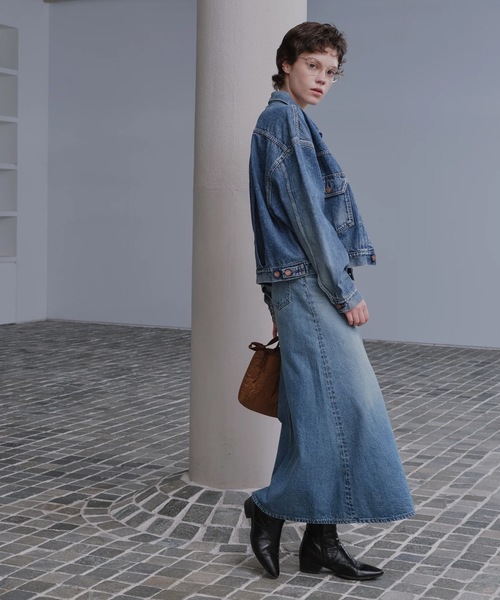 AUTHEN(オーセン)の「【AUTHEN】オーセン/ DENIM MAXI SKIRT(レディース)(スカート・レディース・インディゴブルー・27inch/25inch/23inch)」の4枚目の写真