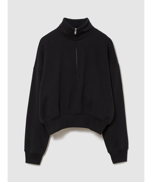 GAP（ギャップ）の「ヴィンテージソフト オーバーサイズ ハーフジップ ウェッジ プルオーバー（スウェット・レディース・グレー/ブラック/レッド・XL/XS/S/L/M/XXS）」の2枚目の写真