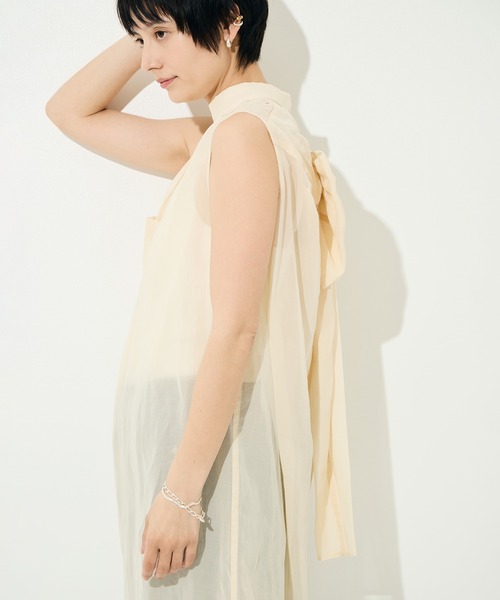 TANAKA（タナカ）の「[TANAKA/タナカ]SHIRTS DRESS（ワンピース・レディース・アイボリー・FREE）」の12枚目の写真