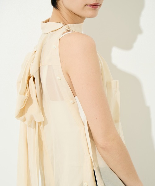 TANAKA（タナカ）の「[TANAKA/タナカ]SHIRTS DRESS（ワンピース・レディース・アイボリー・FREE）」の9枚目の写真