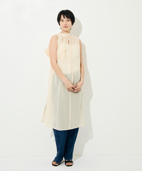 TANAKA（タナカ）の「[TANAKA/タナカ]SHIRTS DRESS（ワンピース・レディース・アイボリー・FREE）」の8枚目の写真