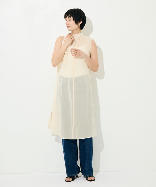 TANAKA（タナカ）の「[TANAKA/タナカ]SHIRTS DRESS（ワンピース・レディース・アイボリー・FREE）」の6枚目の写真