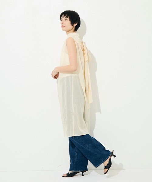TANAKA（タナカ）の「[TANAKA/タナカ]SHIRTS DRESS（ワンピース・レディース・アイボリー・FREE）」の4枚目の写真