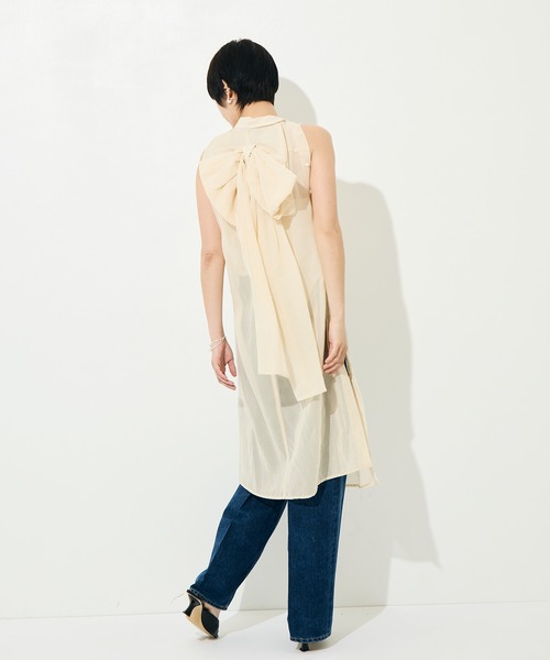 TANAKA（タナカ）の「[TANAKA/タナカ]SHIRTS DRESS（ワンピース・レディース・アイボリー・FREE）」の3枚目の写真