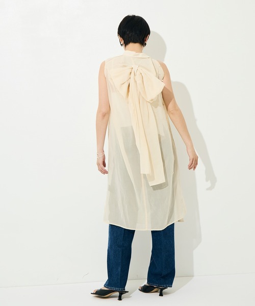 TANAKA（タナカ）の「[TANAKA/タナカ]SHIRTS DRESS（ワンピース・レディース・アイボリー・FREE）」の2枚目の写真