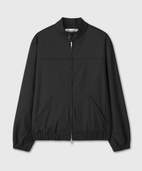 DIVEIN WOMEN(ダイブイン ウーマン)の「STRIPE SET-UP JACKET (BLACK)(ブルゾン・レディース・その他・OS)」の2枚目の写真