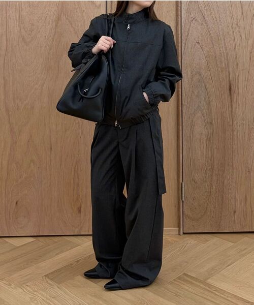 DIVEIN WOMEN(ダイブイン ウーマン)の「STRIPE SET-UP JACKET (BLACK)(ブルゾン・レディース・その他・OS)」の4枚目の写真