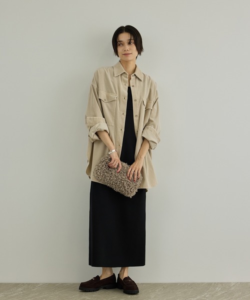 SALON adam et rope'(サロン アダム エ ロペ)の「【W S(ドゥーブル)】プードルライクファードロストバッグ(ショルダーバッグ・レディース・ベージュ系その他・FREE)」の6枚目の写真