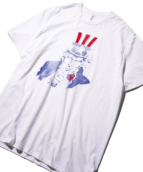 JERZEES(ジャージーズ)の「JERZEES / "UNCLE SAM" SS TEE(Tシャツ/カットソー・メンズ・ホワイト/ライトグレー・LARGE/X-LARGE)」の3枚目の写真