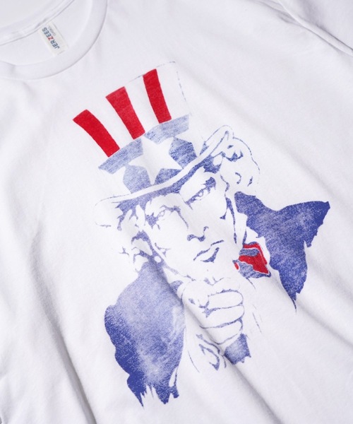 JERZEES(ジャージーズ)の「JERZEES / "UNCLE SAM" SS TEE(Tシャツ/カットソー・メンズ・ホワイト/ライトグレー・LARGE/X-LARGE)」の6枚目の写真