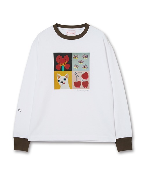 Common Noun(コモン ナウン)の「"HEART" Kana Akiyama 天竺ロンT(Tシャツ/カットソー・レディース・杢グレー/ホワイト・L/M)」の1枚目の写真