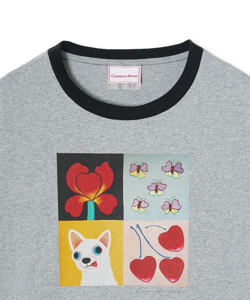 Common Noun(コモン ナウン)の「"HEART" Kana Akiyama 天竺ロンT(Tシャツ/カットソー・レディース・杢グレー/ホワイト・L/M)」の5枚目の写真