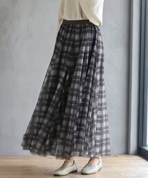 ホットフィックスチェックチュールスカート