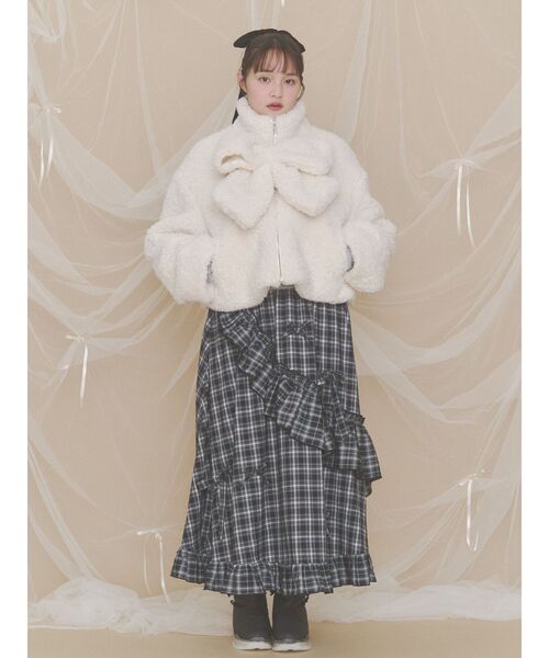 merry jenny(メリージェニー)の「ribbonパデットブーツ(ブーツ・レディース・ブラック/ライトブルー/ピンク・LARGE/MEDIUM)」の5枚目の写真