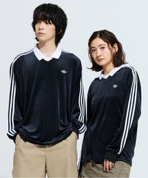adidas | ベロア長袖ポロシャツ / アディダスオリジナルス adidas Originals(ポロシャツ)