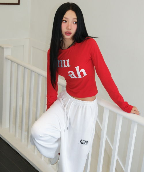 muahmuah（ムーアムーア）の「ドットスターパッチ長袖Tシャツ[レッド]（Tシャツ/カットソー・レディース・その他・FREE）」の10枚目の写真