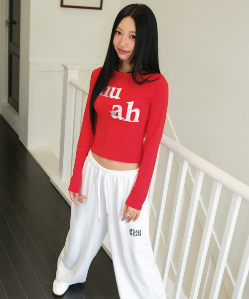 muahmuah（ムーアムーア）の「ドットスターパッチ長袖Tシャツ[レッド]（Tシャツ/カットソー・レディース・その他・FREE）」の11枚目の写真