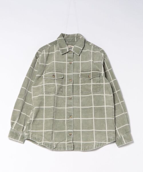 BILLABONG(ビラボン)の「BILLABONG ウィメンズ FADEAWAY SHACKET 長袖シャツ 【2026年秋冬モデル】/ビラボンチェックシャツ(シャツ/ブラウス・レディース・グリーン系その他・MEDIUM)」の1枚目の写真