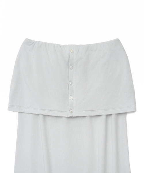 TTUDEMENT(トュードメント)の「H-LINE JERSEY MAXI SKIRT LIGHT GREY(スカート・レディース・その他・SMALL/MEDIUM)」の4枚目の写真