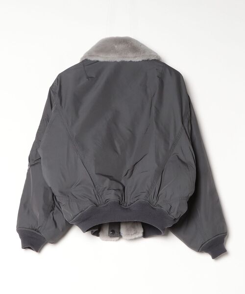 beautiful people（ビューティフルピープル）の「double-end furxtaffeta B-15 bl 1535402004（ブルゾン・メンズ・グレー・36）」の2枚目の写真