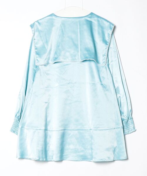 Little sunny bite(リトルサニーバイト)の「【RE】【little sunny bite】satin sailor dress(ワンピース・レディース・ブルー・SMALL)」の2枚目の写真