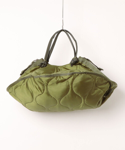 Scrap Book（スクラップブック）の「【POMTATA】LINER ENVAN TOTE L（トートバッグ・レディース・ブラック/グリーン・FREE）」の2枚目の写真