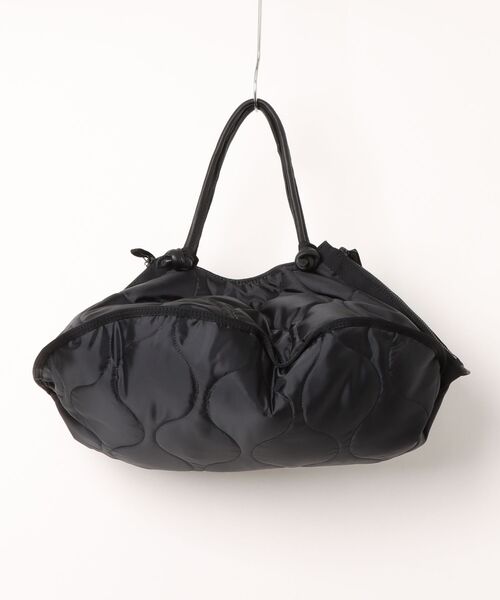Scrap Book（スクラップブック）の「【POMTATA】LINER ENVAN TOTE L（トートバッグ・レディース・ブラック/グリーン・FREE）」の3枚目の写真