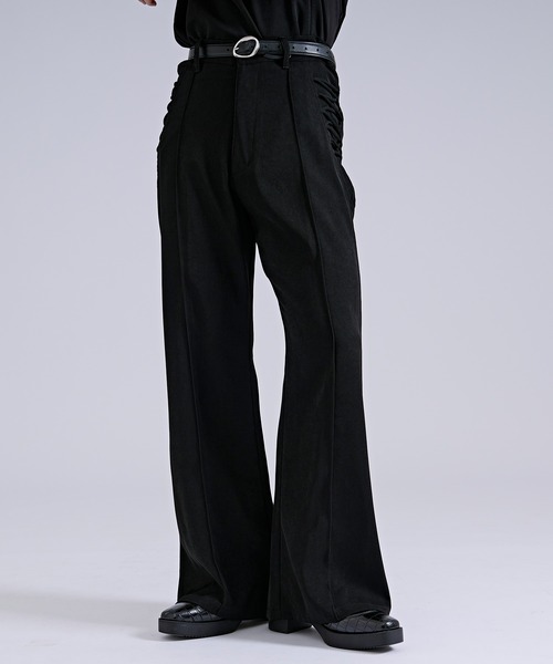 Ellno Loset(エルノロゼット)の「【SEME】side lace slim flare pants(スラックス・メンズ・ブラック・LARGE/MEDIUM/SMALL)」の17枚目の写真