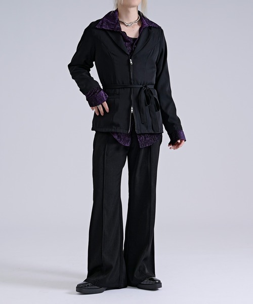 Ellno Loset(エルノロゼット)の「【SEME】side lace slim flare pants(スラックス・メンズ・ブラック・LARGE/MEDIUM/SMALL)」の19枚目の写真