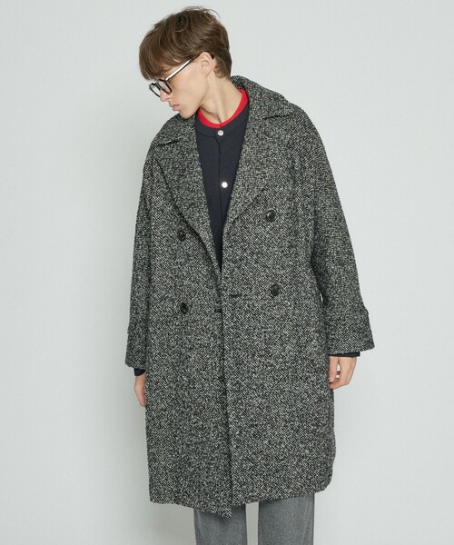 ABAHOUSE(アバハウス)の「【TICCA/ティッカ】別注 ウール テントコート / チェスターコート(チェスターコート・メンズ・ブラック系その他/ブラウン・フリー)」の9枚目の写真