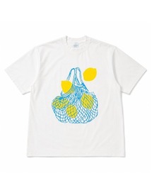 CHUN CHUN NOTES（チュンチュンノーツ）の「レモンメッシュバッグプリントオーバーサイズTシャツ（Tシャツ/カットソー）」