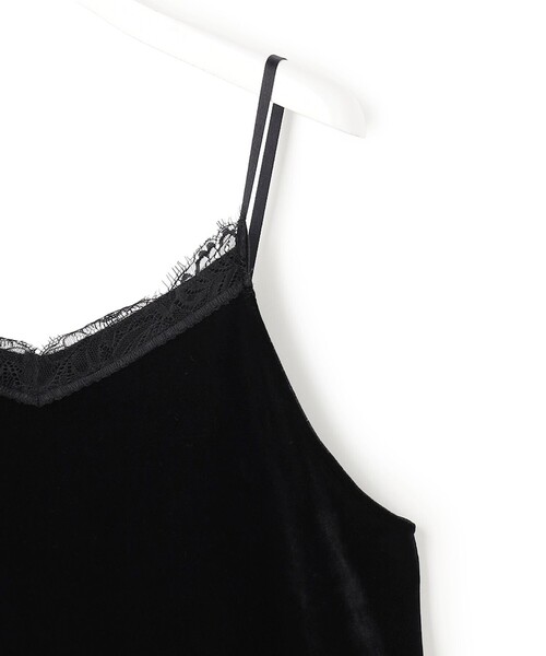 23区 L(ニジュウサンクオオキイサイズ)の「ベロアキャミ ツインセット トップス(Tシャツ/カットソー・レディース・ライトグレー系/ブラック系・44/46/48)」の18枚目の写真
