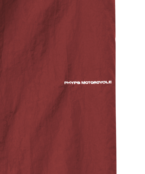 PHYPS MOTORCYCLE（フィップスモーターサイクル）の「[キムカンジ x ピップス モーターサイクル] ベーシックロゴナイロントラックパンツ レッド（スウェットパンツ・メンズ・その他・SMALL/MEDIUM/LARGE/X-LARGE）」の10枚目の写真