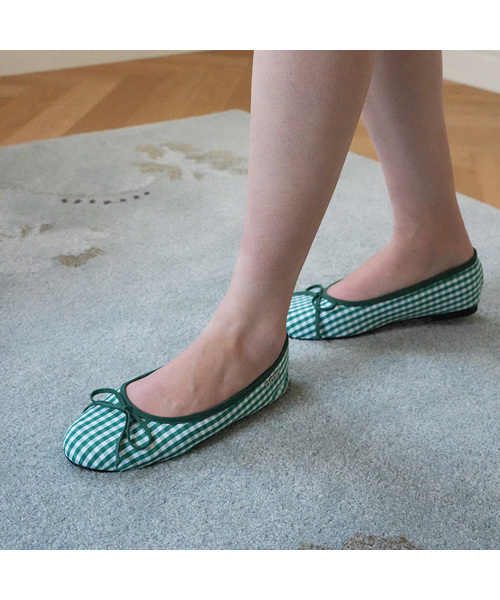 OMNIPOTENT(オムニポテント)の「(226) omn Picnic Flat shoes _4colors(バレエシューズ・レディース・ブラック/レッド/ブルー/グリーン・23cm/23.5cm/24cm/24.5cm/25cm)」の2枚目の写真